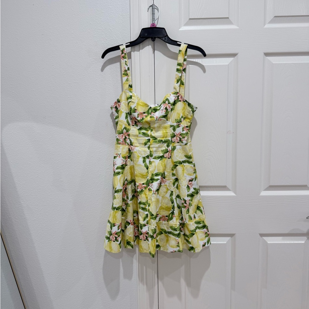 Boutique Lemon Print Sundress